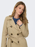 Trench donna doppiopetto con cintura