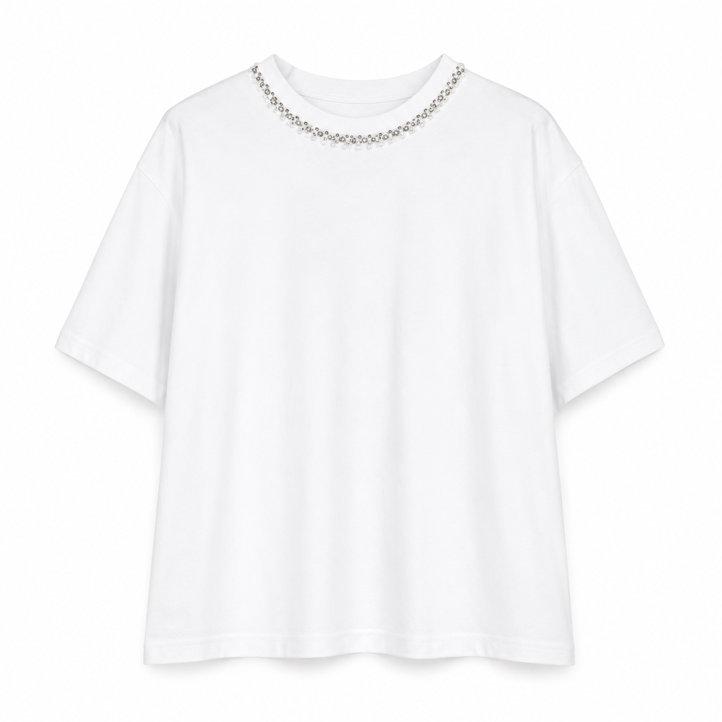 T-SHIRT CON STRASS