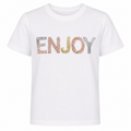 T-SHIRT GIROCOLLO CON SCRITTA