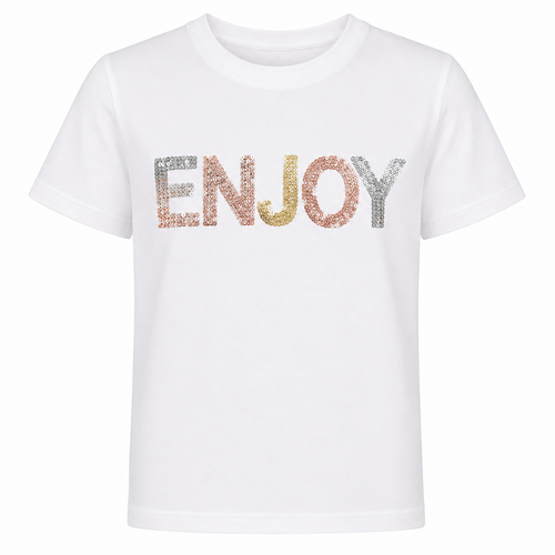 T-SHIRT GIROCOLLO CON SCRITTA