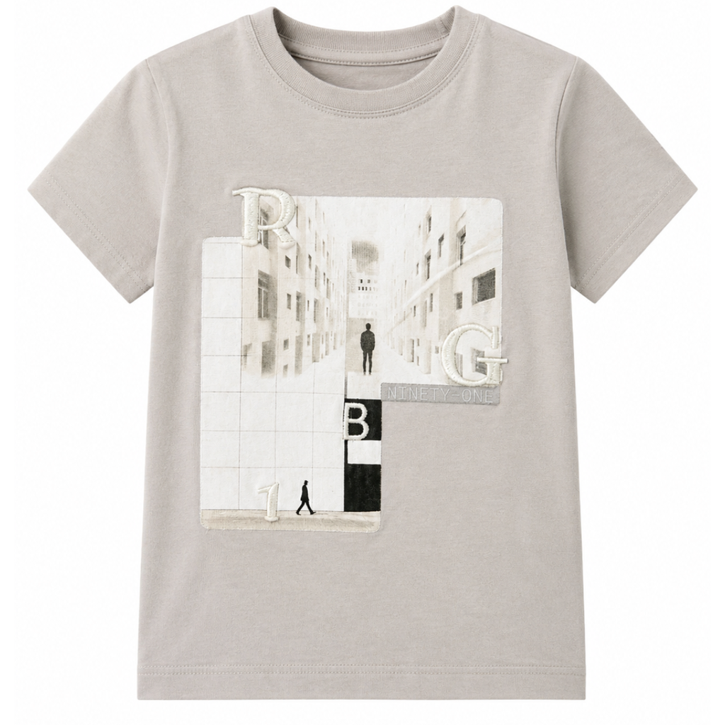 T-SHIRT GIROCOLLO CON RICAMO