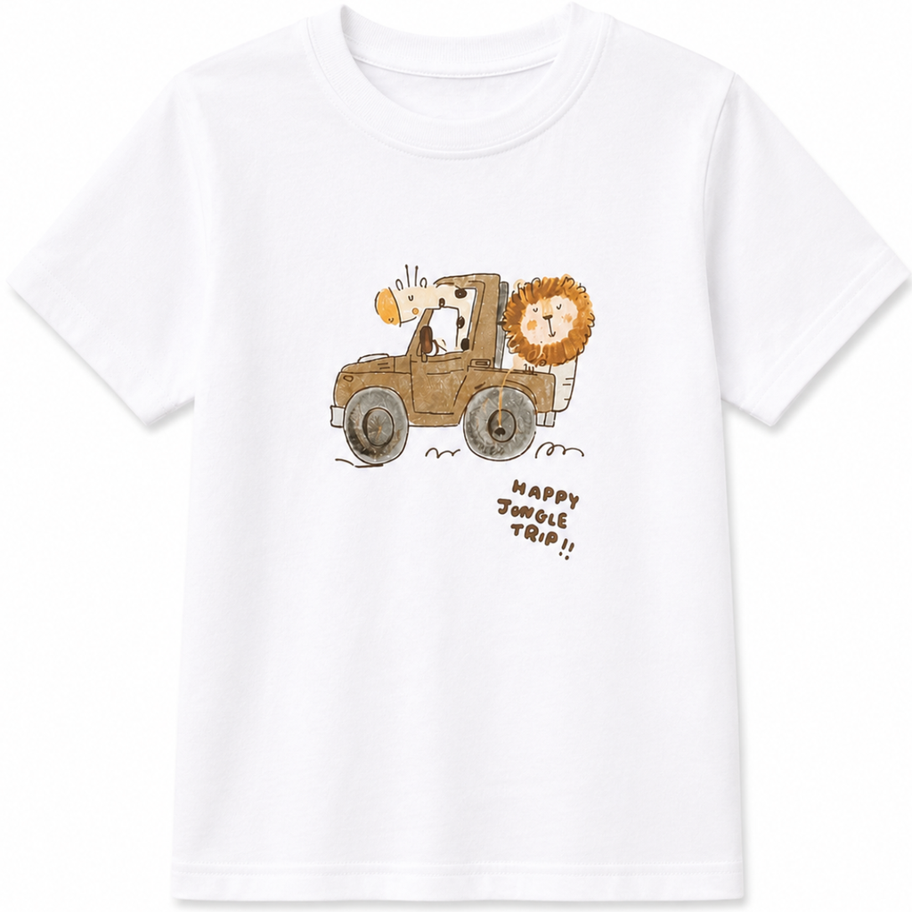 T-SHIRT GIROCOLLO CON STAMPA