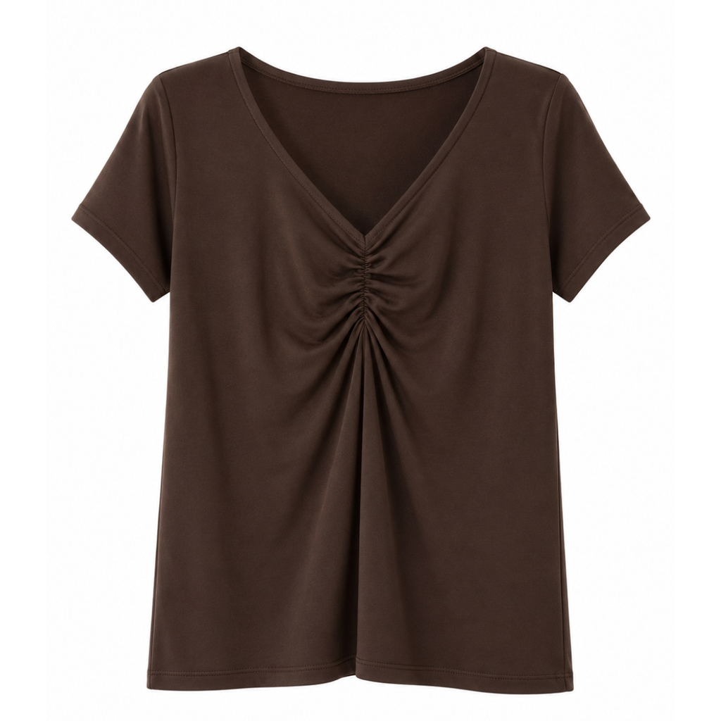 T-SHIRT CON ARRICCIO
