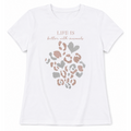 T-SHIRT DONNA CON STAMPA METALLIZZATA