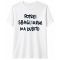 T-SHIRT CON SCRITTA