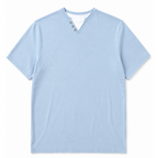 T-shirt con effetto doppio collo