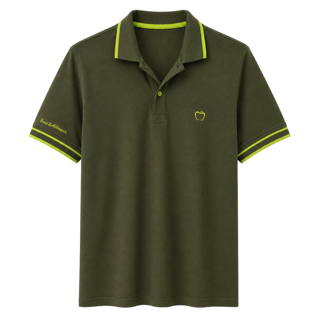 POLO CON DETTAGLI FLUO