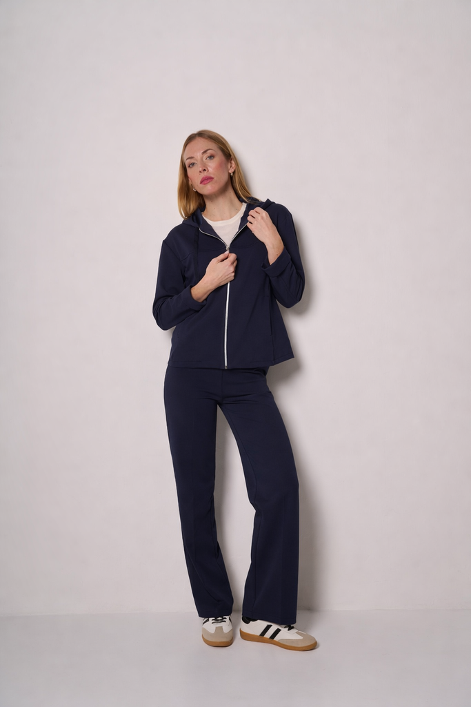 Felpa con Capuccio Full Zip Donna