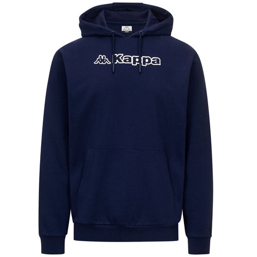 Felpa Kappa con cappuccio e logo frontale