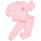 Completo da Bambina con Rosa in Rilievo