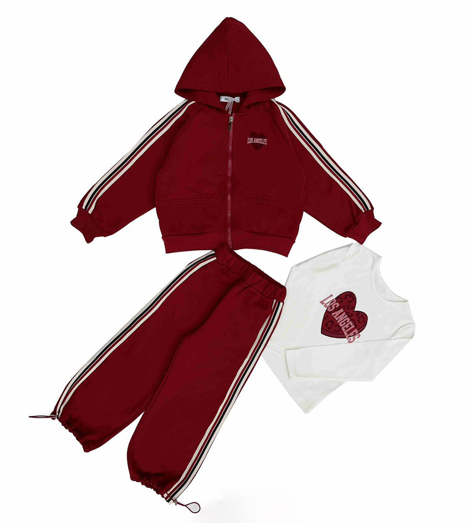 Tuta da bambina con stampa lettering