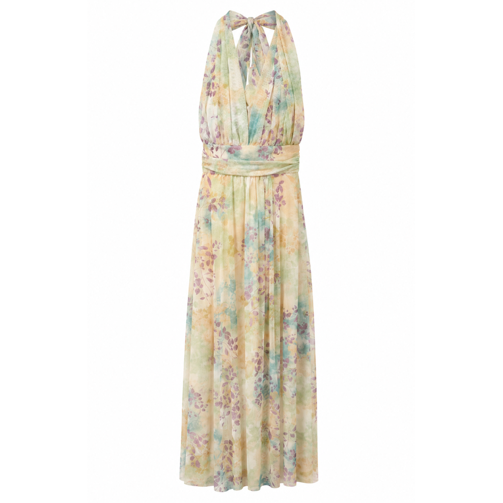 VESTITO IN TULLE STAMPATO
